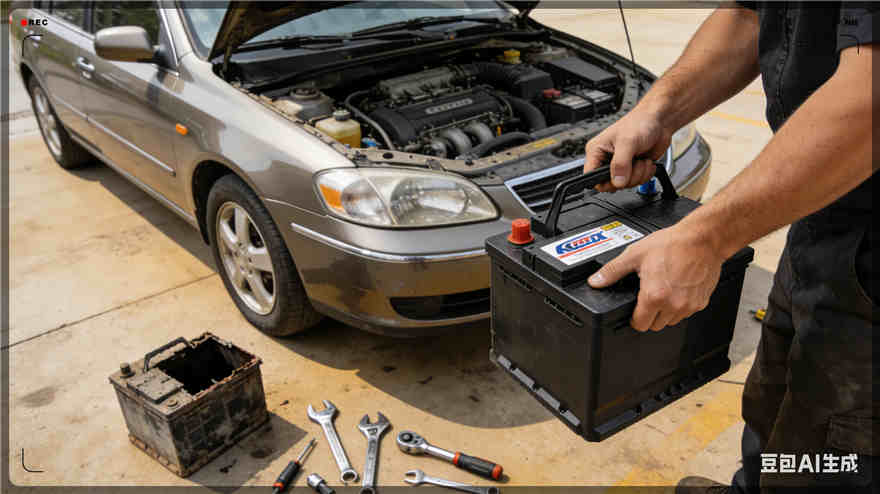 前郭尔罗汽车换电瓶电话【案例】